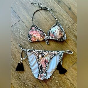 Woman's floral bikini